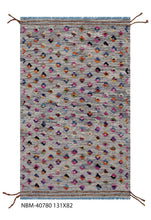 Load image into Gallery viewer, Kleurrijk Tapijt Laagpolig Handgeweven Wollen Vloerkleed - Koho Afghan Kelim 131x82
