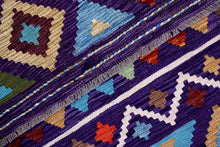 Load image into Gallery viewer, Kleurrijk Tapijt Laagpolig Handgeweven Wollen Vloerkleed - Koho Afghan Kelim 199x149
