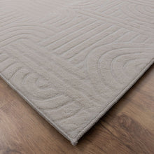 Load image into Gallery viewer, Crème Tapijt Wasbaar Laagpolig Vloerkleed met Anti Slip Koho Japandi Stijl Wasbaar op 30° - Koho Carpets
