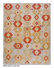 Load image into Gallery viewer, Kleurrijk Tapijt Laagpolig Handgeweven Wollen Vloerkleed - Koho Afghan Kelim 220x180

