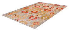 Load image into Gallery viewer, Kleurrijk Tapijt Laagpolig Handgeweven Wollen Vloerkleed - Koho Afghan Kelim 220x180
