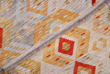Load image into Gallery viewer, Kleurrijk Tapijt Laagpolig Handgeweven Wollen Vloerkleed - Koho Afghan Kelim 220x180
