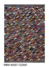 Load image into Gallery viewer, Kleurrijk Tapijt Laagpolig Handgeweven Wollen Vloerkleed - Koho Afghan Kelim 122x87
