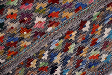 Load image into Gallery viewer, Kleurrijk Tapijt Laagpolig Handgeweven Wollen Vloerkleed - Koho Afghan Kelim 122x87
