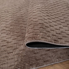 Load image into Gallery viewer, Bruin Tapijt Wasbaar Laagpolig Vloerkleed met Anti Slip Koho Modula Wasbaar op 30° - Koho Carpets
