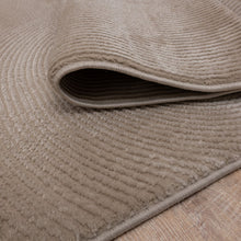 Load image into Gallery viewer, Donker Beige Tapijt Kwalitatief Laagpolig Vloerkleed Koho Premium Touch 3D Toon op Toon
