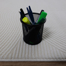 Load image into Gallery viewer, Wit Tapijt Kwalitatief Laagpolig Vloerkleed Koho Premium Touch 3D Toon op Toon Japandi Stijl
