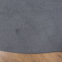 Load image into Gallery viewer, Antraciet Rond Tapijt Laagpolig Rond Vloerkleed met Anti Slip Koho Soft Comfort Wasbaar op 30°
