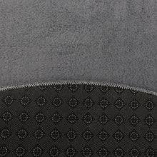 Load image into Gallery viewer, Antraciet Rond Tapijt Laagpolig Rond Vloerkleed met Anti Slip Koho Soft Comfort Wasbaar op 30°
