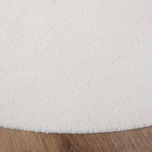 Load image into Gallery viewer, Crème Rond Tapijt Laagpolig Rond Vloerkleed met Anti Slip Koho Soft Comfort Wasbaar op 30°
