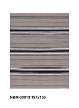 Load image into Gallery viewer, Grijs Tapijt Laagpolig Handgeweven Wollen Vloerkleed - Koho Afghan Modern Kelim 197x156
