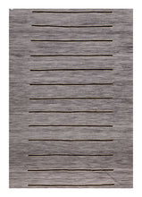 Load image into Gallery viewer, Grijs Tapijt Laagpolig Handgeweven Wollen Vloerkleed - Koho Afghan Modern Kelim 296x197
