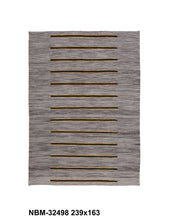 Load image into Gallery viewer, Grijs Tapijt Laagpolig Handgeweven Wollen Vloerkleed - Koho Afghan Modern Kelim 239x163
