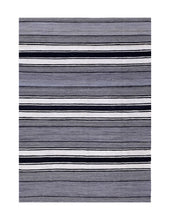 Load image into Gallery viewer, Grijs Tapijt Laagpolig Handgeweven Wollen Vloerkleed - Koho Afghan Modern Kelim 213x150
