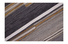 Load image into Gallery viewer, Grijs Tapijt Laagpolig Handgeweven Wollen Vloerkleed - Koho Afghan Modern Kelim 196x158

