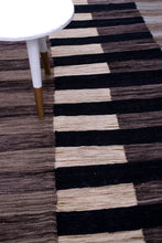 Load image into Gallery viewer, Grijs Tapijt Laagpolig Handgeweven Wollen Vloerkleed - Koho Afghan Modern Kelim 221x164
