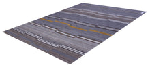 Load image into Gallery viewer, Grijs Tapijt Laagpolig Handgeweven Wollen Vloerkleed - Koho Afghan Modern Kelim 230x162
