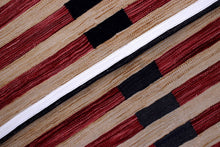 Load image into Gallery viewer, Rood Tapijt Laagpolig Handgeweven Wollen Vloerkleed - Koho Afghan Modern Kelim 178x132
