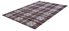 Load image into Gallery viewer, Bruin Tapijt Laagpolig Handgeweven Wollen Vloerkleed - Koho Afghan Modern Kelim 221x163
