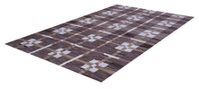 Load image into Gallery viewer, Bruin Tapijt Laagpolig Handgeweven Wollen Vloerkleed - Koho Afghan Modern Kelim 191x148
