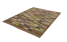 Load image into Gallery viewer, Bruin Tapijt Laagpolig Handgeweven Wollen Vloerkleed - Koho Afghan Modern Kelim 200x157
