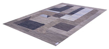 Load image into Gallery viewer, Grijs Tapijt Laagpolig Handgeweven Wollen Vloerkleed - Koho Afghan Modern Kelim 225x165
