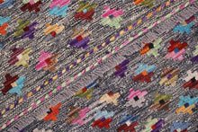 Load image into Gallery viewer, Kleurrijk Tapijt Laagpolig Handgeweven Wollen Vloerkleed - Koho Afghan Kelim 121x82
