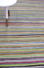 Load image into Gallery viewer, Kleurrijk Tapijt Laagpolig Handgeweven Wollen Vloerkleed - Koho Afghan Modern Kelim 293x217
