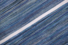 Load image into Gallery viewer, Blauw Tapijt Laagpolig Handgeweven Wollen Vloerkleed - Koho Afghan Modern Kelim 293x211
