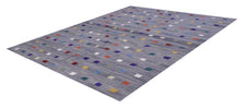Load image into Gallery viewer, Grijs Tapijt Laagpolig Handgeweven Wollen Vloerkleed - Koho Afghan Modern Kelim 239x155
