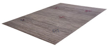 Load image into Gallery viewer, Grijs Tapijt Laagpolig Handgeweven Wollen Vloerkleed - Koho Afghan Modern Kelim 240x157
