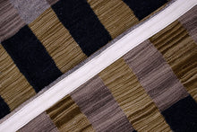Load image into Gallery viewer, Goud Tapijt Laagpolig Handgeweven Wollen Vloerkleed - Koho Afghan Modern Kelim 146x103
