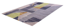 Load image into Gallery viewer, Grijs/Groen Tapijt Laagpolig Handgeweven Wollen Vloerkleed - Koho Afghan Modern Kelim 230x154
