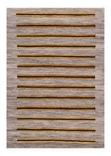 Load image into Gallery viewer, Grijs Tapijt Laagpolig Handgeweven Wollen Vloerkleed - Koho Afghan Modern Kelim 223x158
