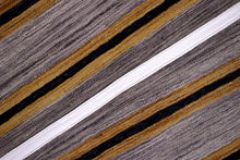 Load image into Gallery viewer, Grijs Tapijt Laagpolig Handgeweven Wollen Vloerkleed - Koho Afghan Modern Kelim 223x158
