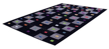 Load image into Gallery viewer, Zwart Tapijt Laagpolig Handgeweven Wollen Vloerkleed - Koho Afghan Modern Kelim 146x102
