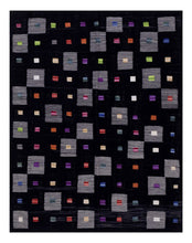 Load image into Gallery viewer, Zwart Tapijt Laagpolig Handgeweven Wollen Vloerkleed - Koho Afghan Modern Kelim 189x147
