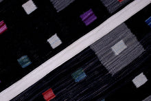 Load image into Gallery viewer, Zwart Tapijt Laagpolig Handgeweven Wollen Vloerkleed - Koho Afghan Modern Kelim 189x147
