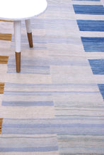 Load image into Gallery viewer, Kleurrijk Tapijt Laagpolig Handgeweven Wollen Vloerkleed - Koho Afghan Modern Kelim 292x197
