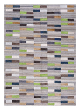 Load image into Gallery viewer, Grijs Tapijt Laagpolig Handgeweven Wollen Vloerkleed - Koho Afghan Modern Kelim 221x160
