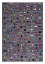 Load image into Gallery viewer, Grijs Tapijt Laagpolig Handgeweven Wollen Vloerkleed - Koho Afghan Modern Kelim 282x196

