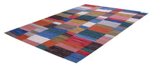 Load image into Gallery viewer, Kleurrijk Tapijt Laagpolig Handgeweven Wollen Vloerkleed - Koho Afghan Modern Kelim 302x190
