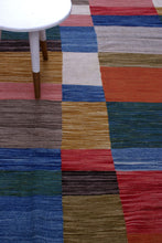 Load image into Gallery viewer, Kleurrijk Tapijt Laagpolig Handgeweven Wollen Vloerkleed - Koho Afghan Modern Kelim 302x190
