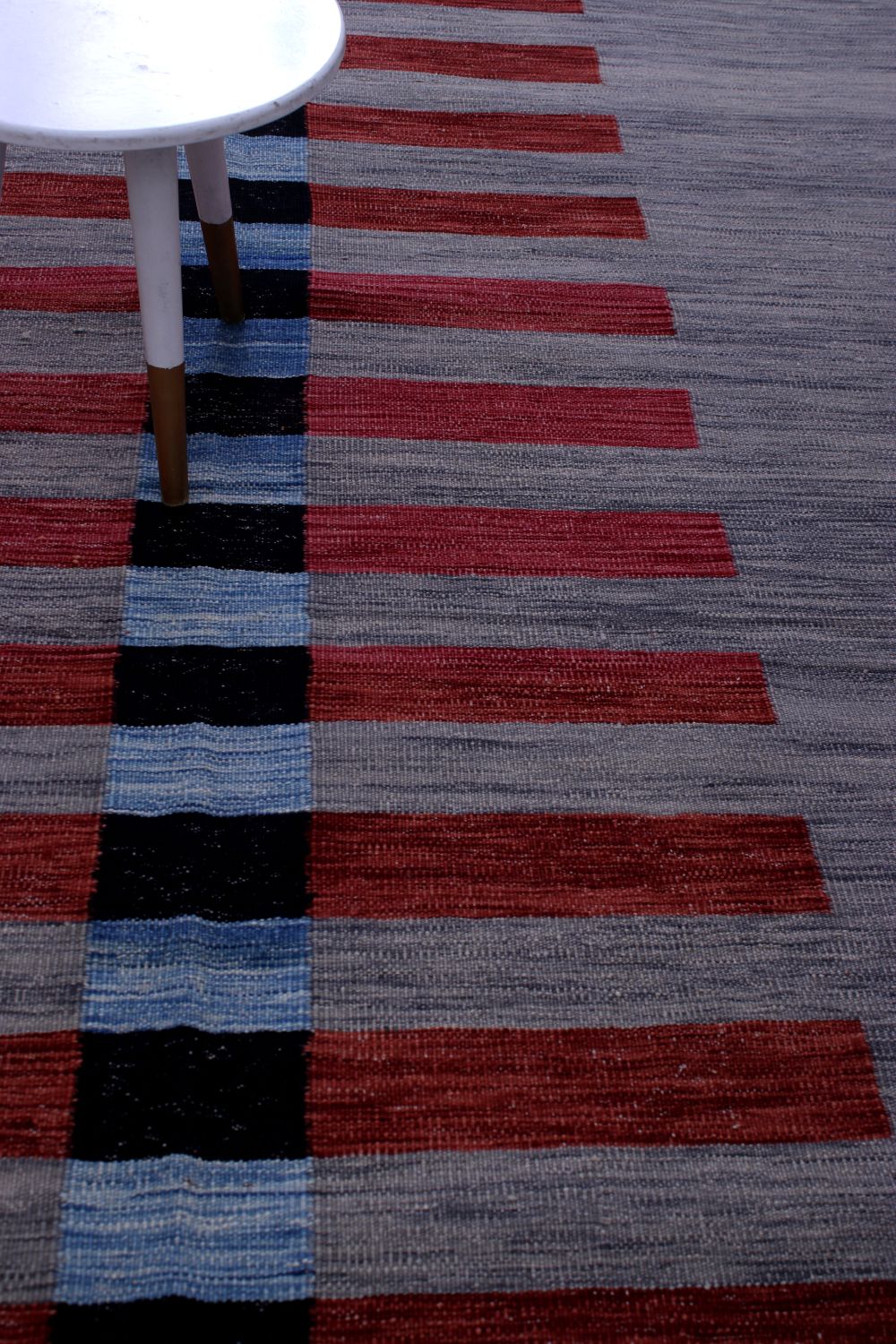 Rood Tapijt Laagpolig Handgeweven Wollen Vloerkleed - Koho Afghan Modern Kelim 289x206