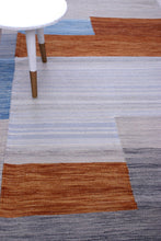 Load image into Gallery viewer, Kleurrijk Tapijt Laagpolig Handgeweven Wollen Vloerkleed - Koho Afghan Modern Kelim 294x204
