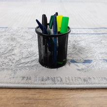 Load image into Gallery viewer, Blauw en Grijs Tapijt Laagpolig Vloerkleed Koho Beige Essence
