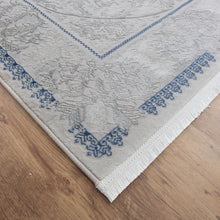 Load image into Gallery viewer, Blauw en Grijs Tapijt Laagpolig Vloerkleed Koho Beige Essence
