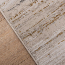 Load image into Gallery viewer, Beige/Goud Tapijt Laagpolig Vloerkleed Koho Abstract Reality
