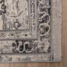 Load image into Gallery viewer, Grijs met Beige Tapijt Vintage Laagpolig Vloerkleed Koho Impressive
