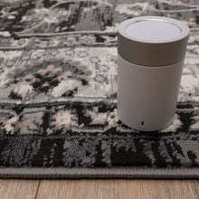 Load image into Gallery viewer, Zwart Tapijt Vintage Design Laagpolig Vloerkleed Koho Impressive
